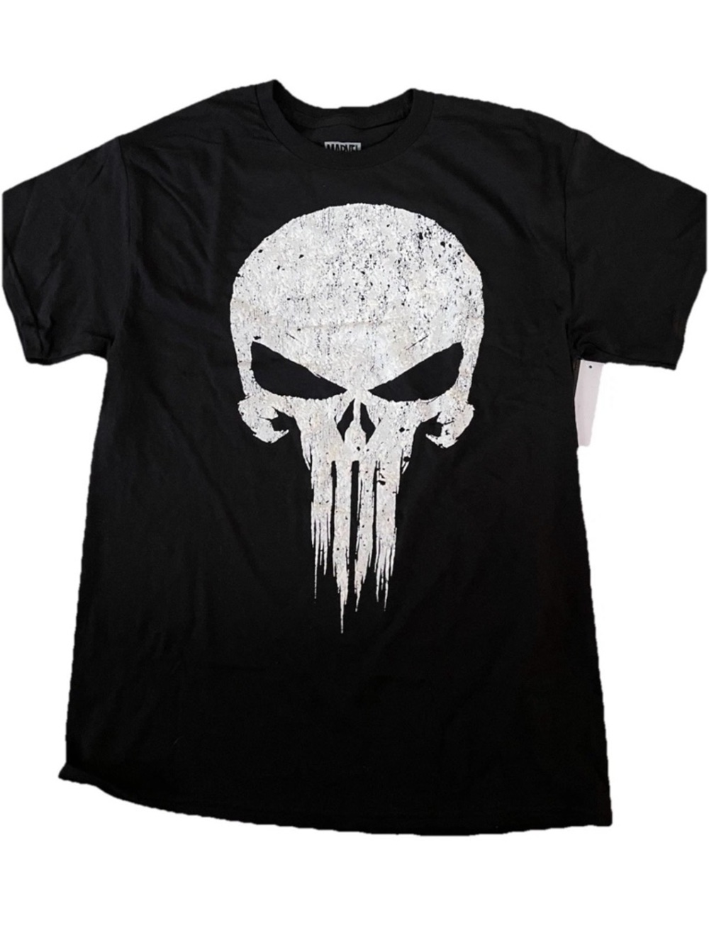 Black Graphic Skull Tee - Men